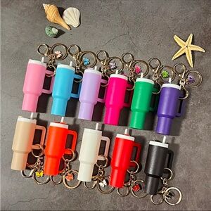 Mini “Stanley” Cup‎ Bag Charms with Lip Balm